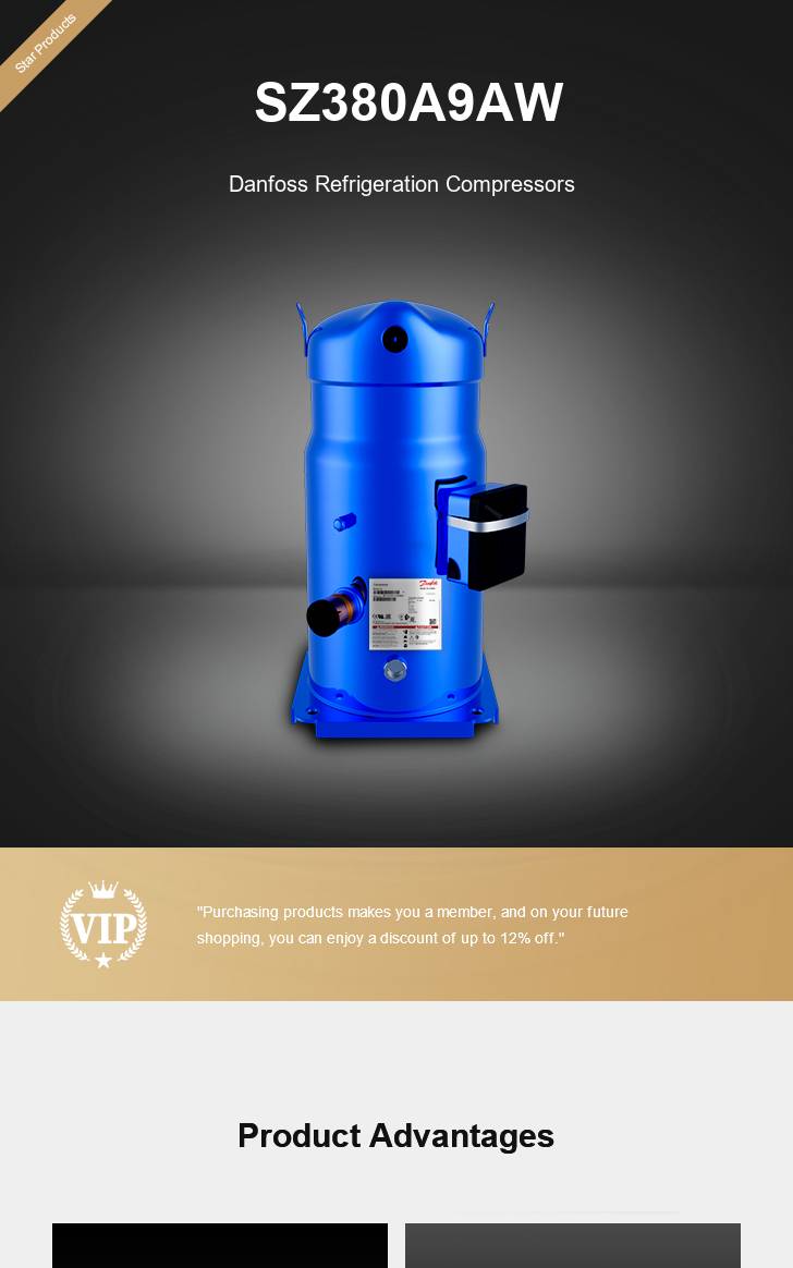 Danfoss Compressor SZ380A9AW, technical parameters pdf, structure diagram